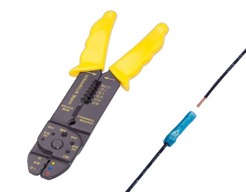 Multiple Function Crimping Tool - Wire Stripper, Wire Cutter, Terminal Crimper