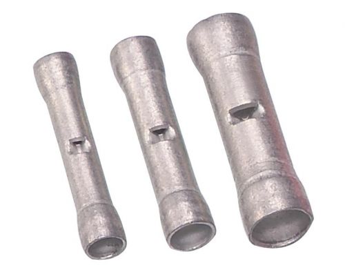 Double Crimp Butt Splice, Non-Insulated Double Crimp Butt Connector